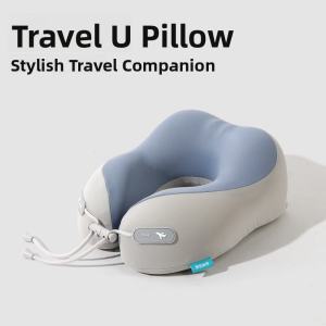 Comfortable sleep quality memory Foam U-Shaped Neck Support Pillow Portable Travel Sleeping Pillow for Plane Car Home Office Driving Comfortable Breathable