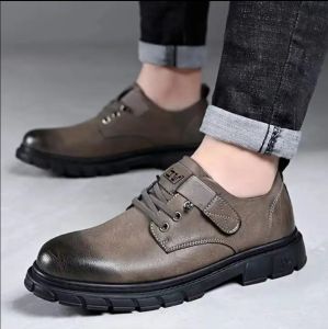 Mens Martin largetoe colored cowhide leather spring outdoor casual shoes