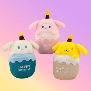 Cinnamoroll plushie toy melody Birthday cake stuffed toy doll funny cake fun pendant Birthday gift