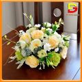 Lẵng Hoa Để Bàn Chậu Hoa Giả Cao Cấp Hoa Trang Trí Bàn Trà Kệ Tủ Văn Phòng Hội Nghị DG-145. 