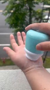 CuddleCove Baby Powder Puff Container Lalagyan ng Pulbos ng Sanggol Anti-Leak Dustproof Box Refillable Empty Case for Baby Powder Portable