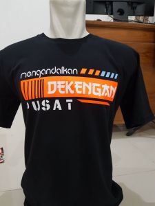 KAOS DEKENGAN PUSAT KWALITAS DISTRO | BAHAN TEBAL |KATUN KOMBED 24s | Sablon Plastisol | Bisa COD