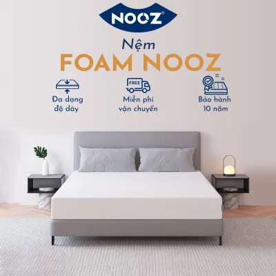 Nệm NOOZ Tiêu Chuẩn Đệm Foam Cao Su Non Thiết Kế 2 Tầng Nâng Đỡ Tối Ưu NOOZ Home Goods Mattress