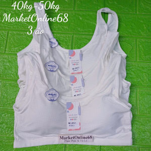 Áo lót Ba Lỗ Bra Mút May Liền Cho Bé Gái 40Kg Đến 50kg Su Thông Hơi Mềm Mịn Mát 8927 MarketOnline68