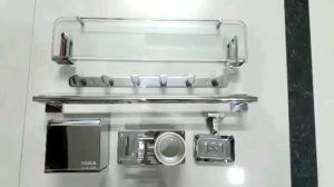 BỘ PHỤ KIỆN NHÀ TẮM VUÔNG THƯƠNG HIỆU TODA INOX 304 CAO CẤP ĐẦY ĐỦ 6 MÓN ( FULL HỘP )