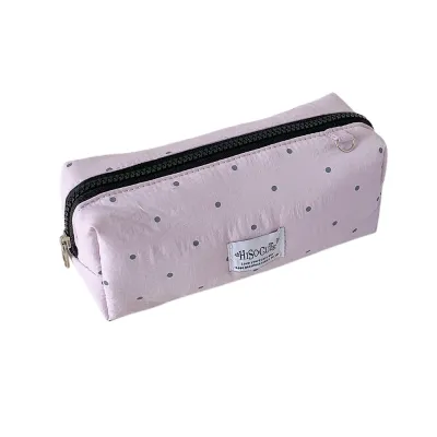GONUUWGL กระเป๋าใส่ดินสอ กระเป๋าดินสอ Y2k Dots ที่เก็บข้อมูลบนเดสก์ท็อป ความจุขนาดใหญ่ กระเป๋าใส่เครื่องเขียนผ้า แฟชั่น เรียบง่าย กระเป๋าใส่ปากกาสไตล์เกาหลี ที่ใส่เครื่องเขียน
