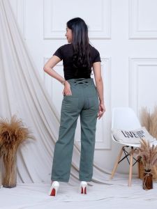 Shoft J23 Celana Highwaist Kulot Jeans Korea Style Terbaru 2024 Pinggang Tinggi Kancing 2 Silang Panjang 100cm