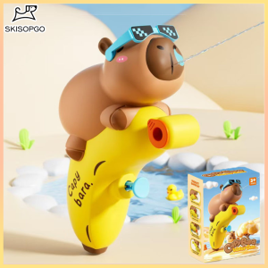 SKISOPGO Capybara Water Gun Toy for Kid Manual Press Outdoor Water Sprayer Swimming Pool Beach Toys Mainan
