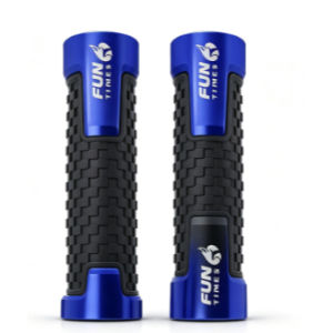 Funtimes Rubber Handle Grip Nagamaki - 1Pair Universal Motorcycle Fit 4 Colors Available