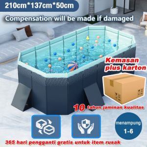 Non-Inflatable Large Foldable Family Size 3.0/2.6/2.1M PVC Outdoor Party Toys Durable Foldableswimming pool