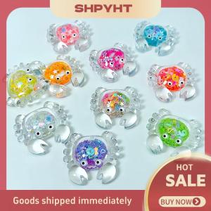 SHPYHT ของตกแต่งบ้านรูปการ์ตูนปูเรืองแสงขนาดเล็กงานฝีมือทำจากเรซินของตกแต่งโต๊ะน่ารักเครื่องประดับขนาดเล็กของขวัญ