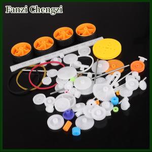 Fanzi 78pcs Gearbox toy robot motor plastic gear DIY model accessories