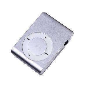 SVSAKZ168 Mini Portable 3.5mm Metal Media Player Walkman Clip MP3 Music Player MP3 Player Sport MP3