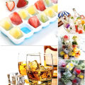 14 Holes Silicone Ice Cube Maker Tray Baby Food Maker Mold Tray Container with Lid Bekas Pembuat Ais Batu 硅胶冰格. 