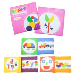 Sách Vải Cho Bé Lalala Baby Đồ Chơi Cho Trẻ Sơ Sinh Kích Thích Thị Giác Touch Touch See See