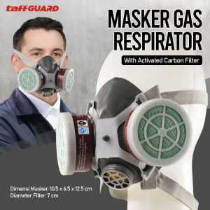 COD TaffGUARD Masker Gas Respirato Full Face Anti Virus KN95 - 6200