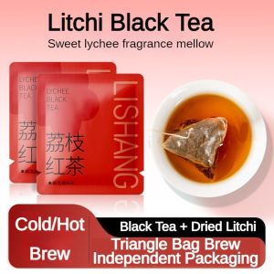 荔枝红茶包Lychee Black Tea清香甜润Fragrant Sweet夏日水果冷泡茶Cold Brew Tea Summer Fruit Tea Bag独立装Individually Pack