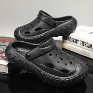 [Free Shipping] MenS Summer Outdoor Clogs Non-Slip With A Closed-Toe Design Versatile For Both Indoor And Outdoor Use Soft-Soled Beach Sandals Available In Large Sizes