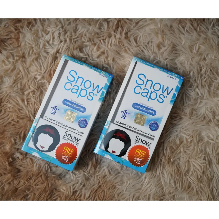 snowcaps glutathione review SnowCaps Premium L-Glutathione 500MG (30caps) w/ FREE Snow Skin Whitening  Soap