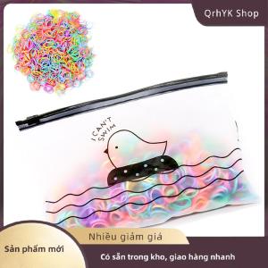 Hàng có sẵn✨ 1000PCS cô gái đầy màu sắc dùng một lần ban nhạc cao su ban nhạc đàn hồi tóc ban nhạc Headband trẻ em ponytail chủ ban nhạc cho trẻ em phụ kiện