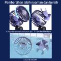 Epic Finds Kipas Angin Portable Mini USB 17000mAh Lipat / LED Display Portable Handheld Fan 5-Speed Wind Leher Kipas Dengan Aromaterapi Untuk Kantor Sekolah Olahraga Luar Ruangan. 
