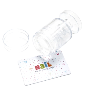 Rotatable Jelly Clear Nail Stamper Nail Scrapers Silicone Nail Art Stamper Nail Stamping Kits DIY Nail Art Tools Nail