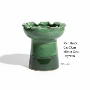Ly phật thủ ly cắm hoa gốm sứ Bát Tràng men hỏa biến đồ thờ cúng decor | Gốm Ngọc Bát Tràng