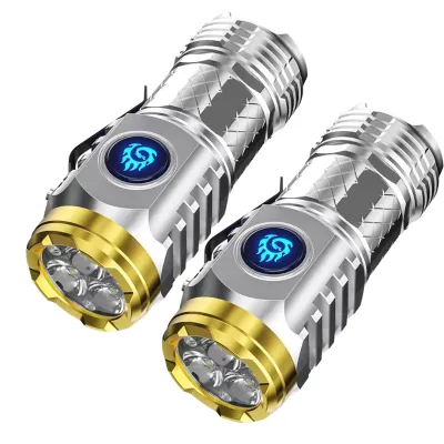 German Mini Flash Super Power Flashlight Tactical Led Portable Rechargeable Waterproof Torch Light Household Outdoor Camping