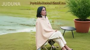 Portable Heated Shawl 2026 New Portable Heated Blanket Shawl Wraps for Women Cordless Heated Blanket with 3 Heating Levels for Home Camping Travel (Beige)