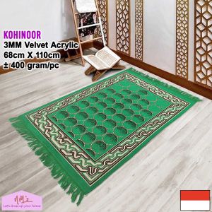 Kohinoor Sajadah sejadah beludru motif acak turkey turki alas sholat dewasa 68 cm x 110 cm - NMs
