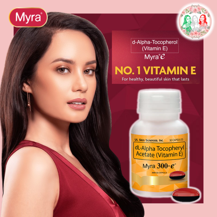 Myra E 300 I.U. Vitamin E (d-Alpha Tocopherol Acetate) 30 Capsules