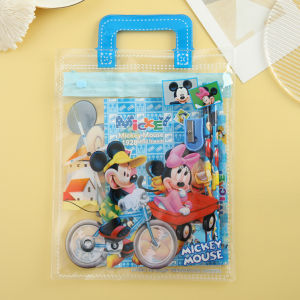 Bayar Di Tempat - Set Alat Tulis 6 in 1 / Stationery Set Motif Karakter / Set Mini Pouch Bag