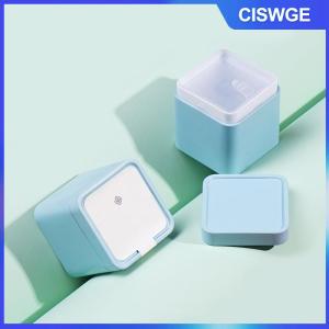 CISWGE 1PC mini tin lưu trữ hộp kín trà Caddy nhỏ vuông cà phê Jar trà lá container lon nhỏ tinplate gia vị lưu trữ hộp