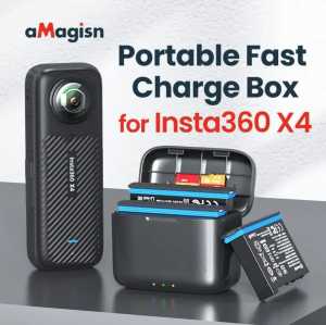 Dual Charger Hub Fast Charging Box Insta360 One X4 aMagisn AD13 Insta