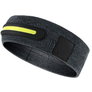 Bright LED Headlamp Built Into Sports Headband Handsfree Lighting Type C 2H Fast Charging Up To 8H Runtime Acrylic Fabric Sweat Proof Outdoor Gear For Men And Women