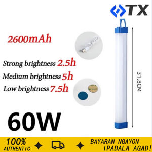LED rechargeable tubular light magnetic lamp household portable USB camping night light emergency outdoor lighting lamp