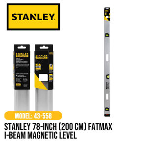 Stanley 78-inch (200 cm) FatMax I-Beam Magnetic Level Model 43-558
