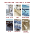 Lem Anti Bocor dan Rembes Transparan Serbaguna Super Kuat Tahan Air Untuk Penambal Kerembes Tembok Asbes Atap Seng Rumah yang Retak Cairan Waterproof. 