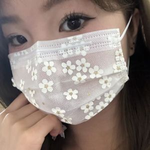 50 Butterfly Masks 3-Layer Dust Masks V-Mask Designed for UV Protection Prevent Bacteria Water Proof Masks