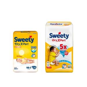 Popok Bayi Sweety Bronze Comfort NB-S44 M40 Popok Perekat