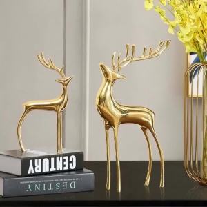 Sacesr Minimalist Deer Figurines Creative Sculptures Ornament Figurines Modern Aesthetic Miniatures Room Decoration Crafts Accessories 2B5Z7