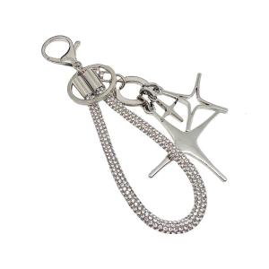 Practical Star Keychain Accessory Craft from Sturdy Alloy and Rope Suitable for Bags Ornament and Gifts Giving