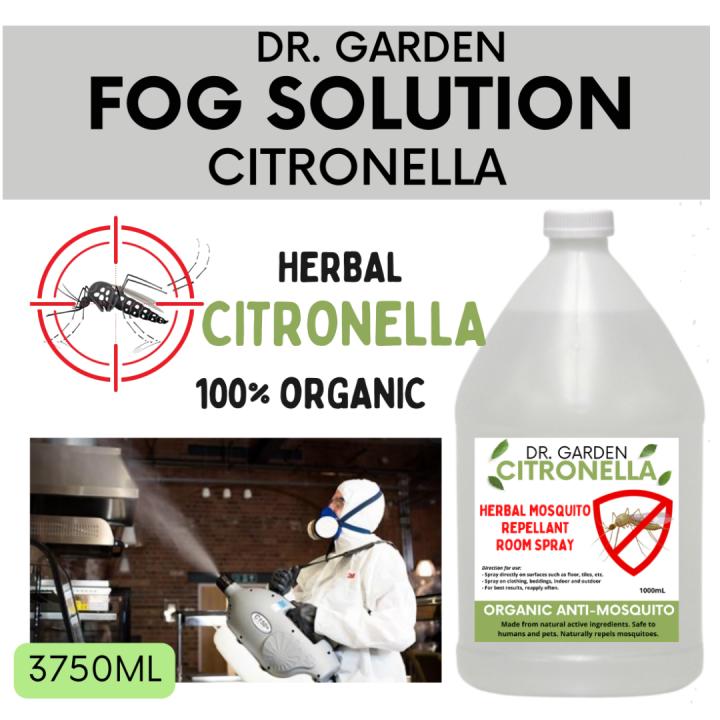 Doctor Garden 3750mL Fogging Machine Solution for Mosquito, Mosquito Repellant, Citronella Anti Mosquito, Insect Repellent, Citronella, Mosquito Repellant Citronella, Insects And Mosquitos Killer Spray, Fogging Solution for Mosquitoes