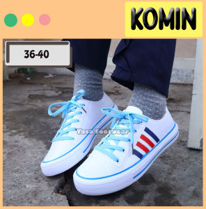 Yasa Footwear - Sepatu KOMIN GARIS 36-40 / Sepatu Wanita / Sepatu Cewek / Sepatu Santai / Sepatu Sneakers / Fashion Wanita / Sepatu Kasual /Sepatu Murah /Sepatu Ringan /Sepatu Trend