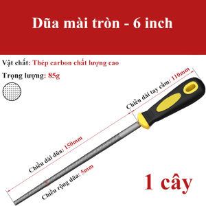 Dũa mài DELIXI kim loại thép nguyên khối dũa hợp kim dũa đa năng dũa cưa tròn dẹp tam giác vuông bán nguyệt