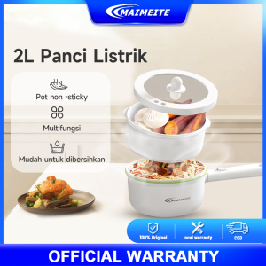 MAIMEITE Panci Listrik Multifungsi / Electric Cooker Free Steamer / Panci Elektrik / Household mini Rice Cooker Non Stick Pan Frying