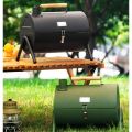 SG Mini Drum Charcoal BBQ Grill Portable Outdoor Picnic Small Smoker Grill By Thehomeshoppe. 