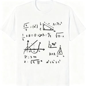 [Local Stock] VCC Problem Solver Math Teacher Mathematical Formulas Design Tshirt Summer Short Sleeve Casual Fashion Man Women Clohing