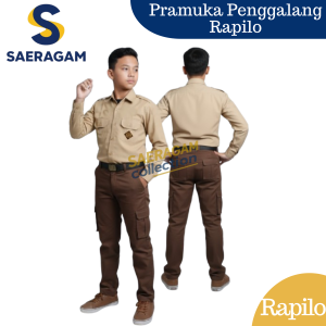 Baju Pramuka Pria SNI Sekolah GURU SMP SMA PEMBINA BAHAN LARICCI / RAPILO Lengan Panjang Seragam Harian
