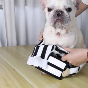 Fun Pet Prisoner Costume Machine Washable Festival Event Wear Dressingup Outfit for Formal Occasion and Theme Event